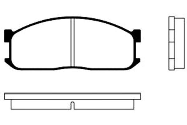 KAVO PARTS Комплект тормозных колодок, дисковый тормоз BP-4506